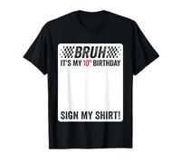 Panneau d'anniversaire pour 10e anniversaire avec inscription « My Shirt » pour garçons T-Shirt