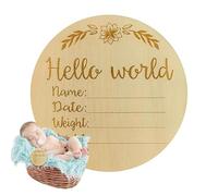 Panneau d'annonce pour enfant - Nom de naissance - Panneau d'annonce d'enregistrement de la date | Souvenir des parents pour garçons et filles Accessoires de photographie fantaisie pour chambre à