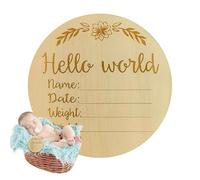 Panneau d'annonce souvenir - Nom de naissance - Enregistrement de la date - Accessoire de photographie pour le salon, la chambre à coucher