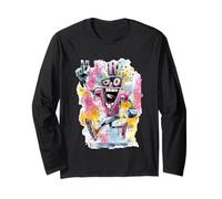 Panneau d'art Graphique Happy Robot Peace Graffiti Pop Manche Longue