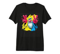 Panneau d'art Graphique Wizard Double Peace Graffiti Pop T-Shirt Haut de Gamme