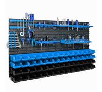 Panneau d'atelier pour outils 156 x 78 cm avec 60 pcs Boîte Stockage d'outils
