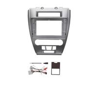 Panneau D'autoradio pour Ford pour Fusion SE SEL pour Mondeo 2009-2012 Façade D'autoradio 2DIN 10 Pouces avec Câble d'alimentation Et Faisceau Câbles Cadre Radio(Frame canbus Gray)