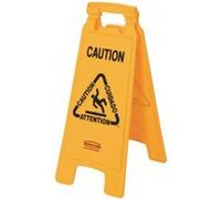 Panneau d'avertissement 2 côtés multilingue Rubbermaid - - 279x380x673mm