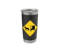 Panneau d'avertissement Amish Horse and Carrosse Gobelet isotherme en acier inoxydable double paroi