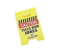 Panneau d'avertissement amusant de bureau - Sculpture miniature imprimée 3D, décoration d'avertissement de 4,5 x 6,5 cm, affichage de rue insolite, accent de bâillon fantaisie | Décoration de bureau