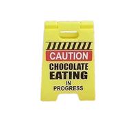 Panneau d'avertissement amusant de bureau - Sculpture miniature imprimée 3D, décoration d'avertissement de 4,5 x 6,5 cm, affichage de rue insolite, accent de bâillon fantaisie | Décoration de bureau