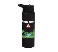 Panneau d'avertissement amusant du Loch Ness monstre Nessie Stainless Steel Insulated Water Bottle