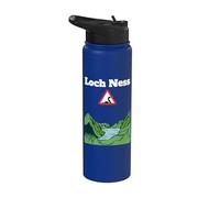 Panneau d'avertissement amusant du Loch Ness monstre Nessie Stainless Steel Insulated Water Bottle