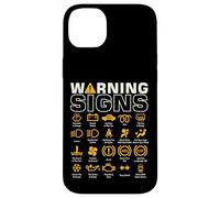 Panneau d'avertissement Amusant pour Tableau de Bord Coque pour iPhone 14 Plus