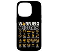Panneau d'avertissement Amusant pour Tableau de Bord Coque pour iPhone 14 Pro