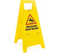 Panneau d'avertissement Attention danger de glissade Normaluz jaune 30 x 21 x 62 cm