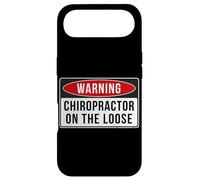 Panneau d'avertissement avec Citation Amusante Chiropractor on The Loose Coque pour iPhone Air