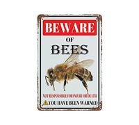 Panneau d'avertissement « Beware of Bees », « Not Responsible for Blessury or Death », « You Have Been Warning », pour parc en plein air, abeille, ruche, panneaux en métal, robustes et résistants aux
