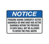 Panneau d'avertissement California Notice - Conforme au code de sécurité de la piscine de l'État de Californie - 30,5 x 20,3 cm