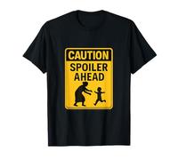Panneau d'avertissement « Caution Spoiler Ahead Grandparent » T-Shirt