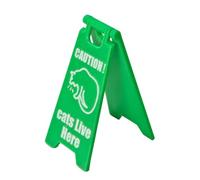 Panneau d'avertissement chat - Panneau de vomissement chat | Panneau d'avertissement pour chats | Panneau d'avertissement fantaisie pour animal de compagnie, jardin, maison, extérieur, meilleur cadeau