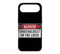 Panneau d'avertissement - Citation Humoristique Ornithologue on The Loose Coque pour iPhone Air