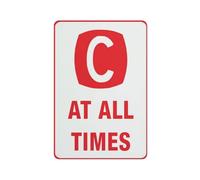 Panneau d'avertissement « Clean At All Time » - 30,5 x 20,3 cm