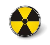 Panneau d'avertissement de rayonnement nucléaire, badge fantaisie, épinglette, broche, cravate, bijoux, décoration pour chapeaux, vestes, chemises