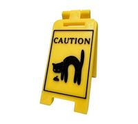 Panneau d'avertissement de vomissement de chat - Panneau d'avertissement de vomi, panneau d'avertissement amusant pour la maison, décoration de bureau | Cadeau pour intérieur et extérieur