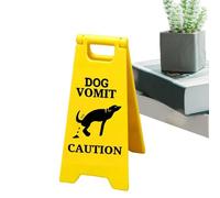 Panneau d'avertissement de vomissement en 3D imprimé en 3D | Nouveauté mignon gag, avertissement de vomissement, animal de compagnie, style fantaisie, pour décoration de salle de bain, décoration de