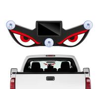 Panneau d'avertissement dynamique universel à énergie solaire pour | Yeux de voiture LED pour camping-car, maison, véhicules de fête, fenêtre avant et arrière, VUS, camping-car