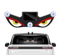 Panneau d'avertissement dynamique universel LED Eyes pour voiture | Yeux de pare-brise LED pour moto, camping-car, maison, SUV, fenêtre arrière, vacances, fête d'anniversaire standard