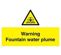 Panneau d'avertissement en forme de plume d'eau - 600 x 400 mm - A2L