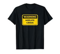 Panneau d'avertissement Humoristique Midlife Crisis T-Shirt Graphique avec Valeur