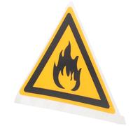 Panneau D'avertissement Inflammable Pet Jaune pour Prévention Incendie