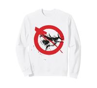 Panneau d'avertissement Jaws Shark Art Graphique Sweatshirt
