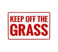 Panneau d'avertissement « Keep Off The Grass », panneaux en métal pour la maison, le travail, l'extérieur, l'intérieur, la route, la cour, le garage, la rue, le mur, la sécurité, décoration
