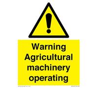 Panneau d'avertissement « Machine agricole d'exploitation » - 150 x 200 mm - A5P