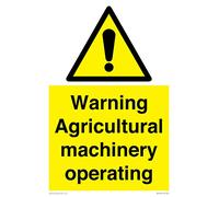 Panneau d'avertissement « Machine agricole d'exploitation » - 200 x 300 mm - A4P