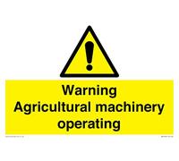 Panneau d'avertissement « Machine agricole d'exploitation » - 300 x 200 mm - A4L