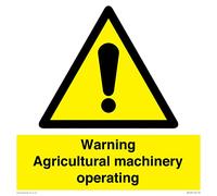 Panneau d'avertissement « Machine agricole d'exploitation » - 300 x 300 mm - S30