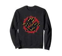 Panneau d'avertissement « No Touching Zone Not Friendly Do Not Touch » Sweatshirt, Unisexe pour Adultes, Noir, S
