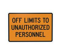 Panneau d'avertissement « Off Limits To Unauthorized Personnel », « Do Not Enter Security » pour la maison, le travail, l'extérieur, l'intérieur, la route, la cour, le garage, la rue, le mur, la