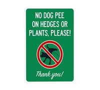 Panneau d'avertissement « Please Help Us Keep Our Grass Green and Clean For Our Kids To Play No Pee Zone » - Panneau d'avertissement en métal pour entreprise, maison - 20,3 x 30,5 cm