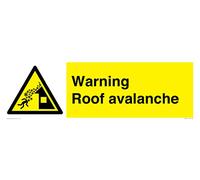 Panneau d'avertissement pour avalanche - 600 x 200 mm - L62