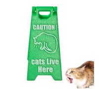 Panneau d'avertissement pour chat, panneau d'avertissement pour vomissements de chat,Panneau d’avertissement de chat imprimé en drôle - Panneau d'avertissement Gag fantaisie, panneau de chat de