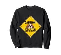 Panneau d'avertissement pour chien Charles Spaniel Cadeau amusant Cavalier Chiot Sweatshirt