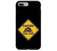 Panneau d'avertissement pour chien Terre-Neuve Cadeau amusant Chiot Newfie Coque pour iPhone 7 Plus/8 Plus