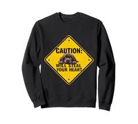 Panneau d'avertissement pour chien Terre-Neuve Cadeau amusant Chiot Newfie Sweatshirt