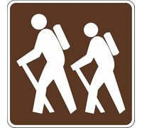 Panneau d'avertissement pour sentiers de randonnée - Panneau d'avertissement de route - Panneau de sécurité pour intérieur ou extérieur - 20,3 x 30,5 cm