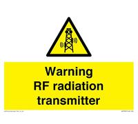 Panneau d'avertissement RF émetteur 200 x 150 mm - A5L