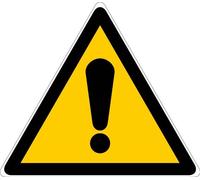 Panneau d'avertissement triangulaire 100 mm ''Danger général'' - Novap - 4180021