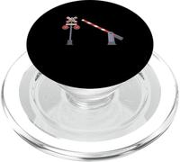 Panneau de barrière de Passage de Chemin de Fer pour Halloween PopSockets PopGrip pour MagSafe