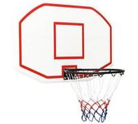 vidaXL Panneau de basket-ball Blanc 109x71x3 cm Polyéthylène, panier de basket-ball,,, panneau arrière 93662